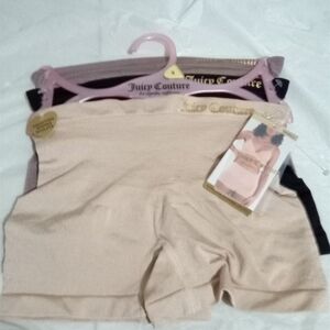Juicy Couture Beige and Black Shapewear Shorts